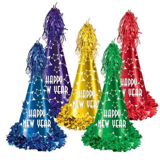 Gem-Star Party Hats – 12½" by Beistle for New Years Cone Hats