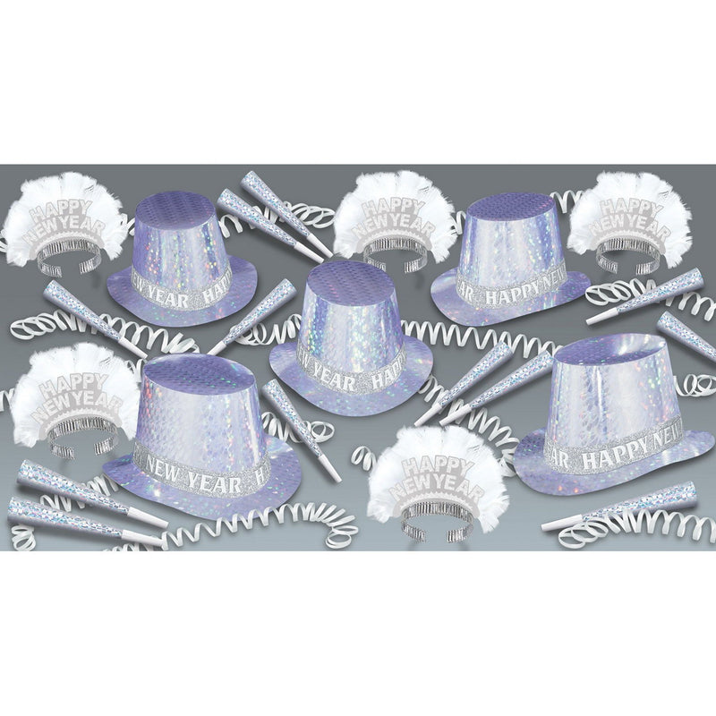 Diamond Happy New Year Asst for 50 by Beistle for New Years 50 Person Assortments