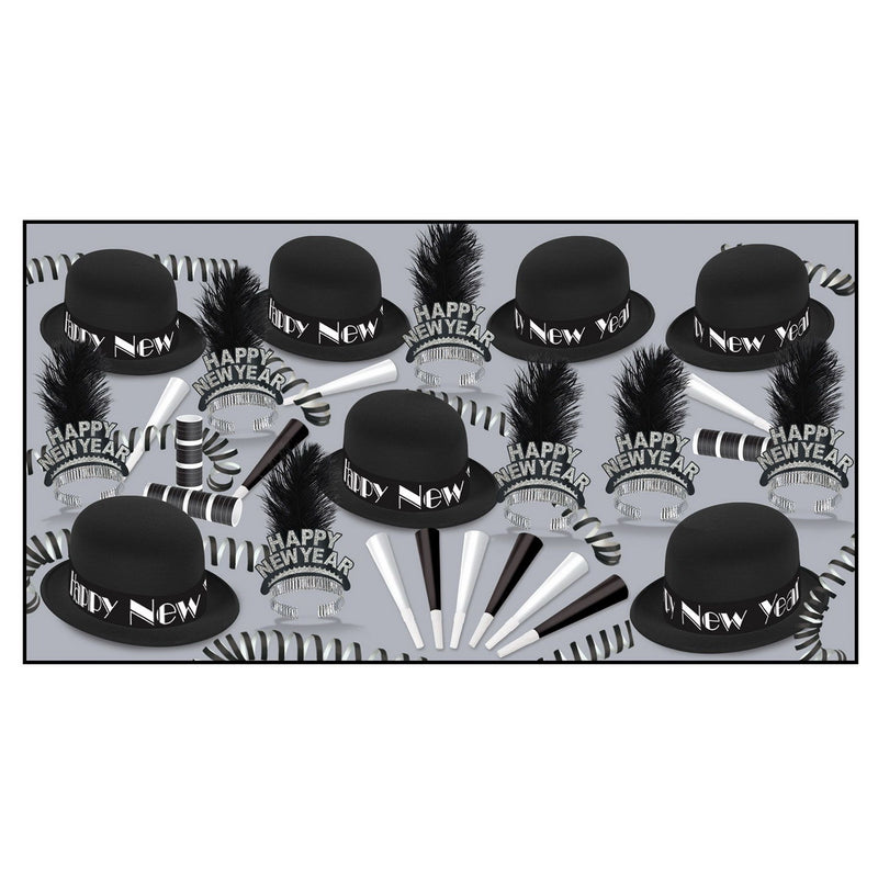 Black Velvet Asst for 50 by Beistle for New Years 50 Person Assortments