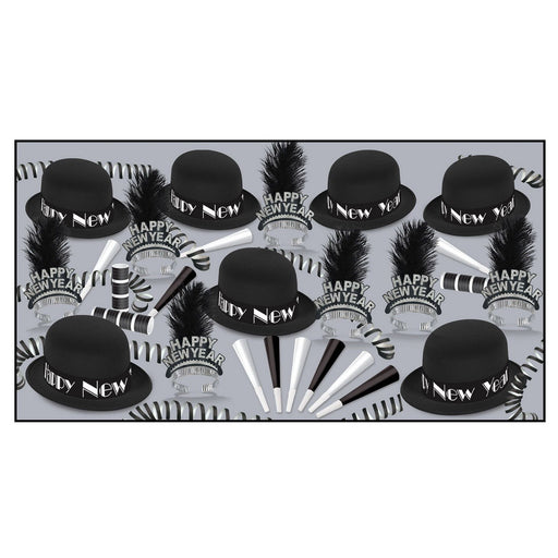Black Velvet Asst for 50 by Beistle for New Years 50 Person Assortments