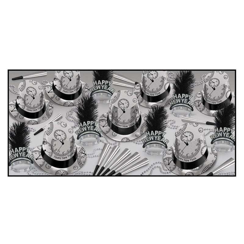 Silver Times Assortment by Beistle for New Years 50 Person Assortments