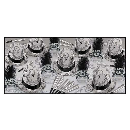 Silver Times Assortment by Beistle for New Years 50 Person Assortments