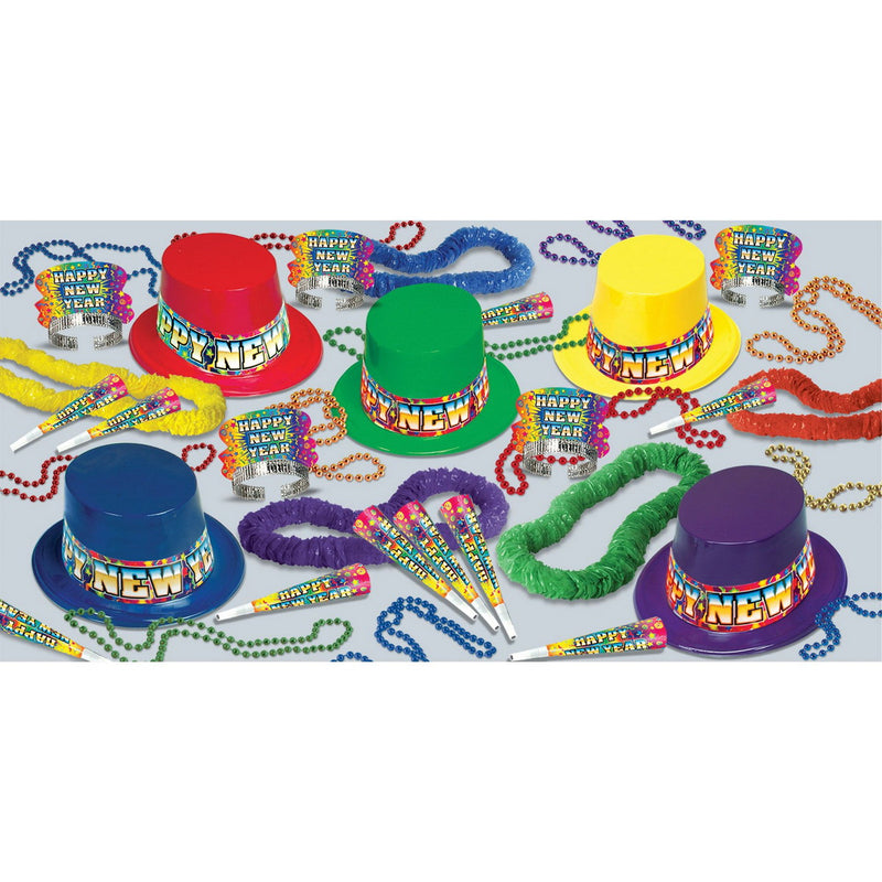 Rainbow Blast Asst for 50 by Beistle for New Years 50 Person Assortments