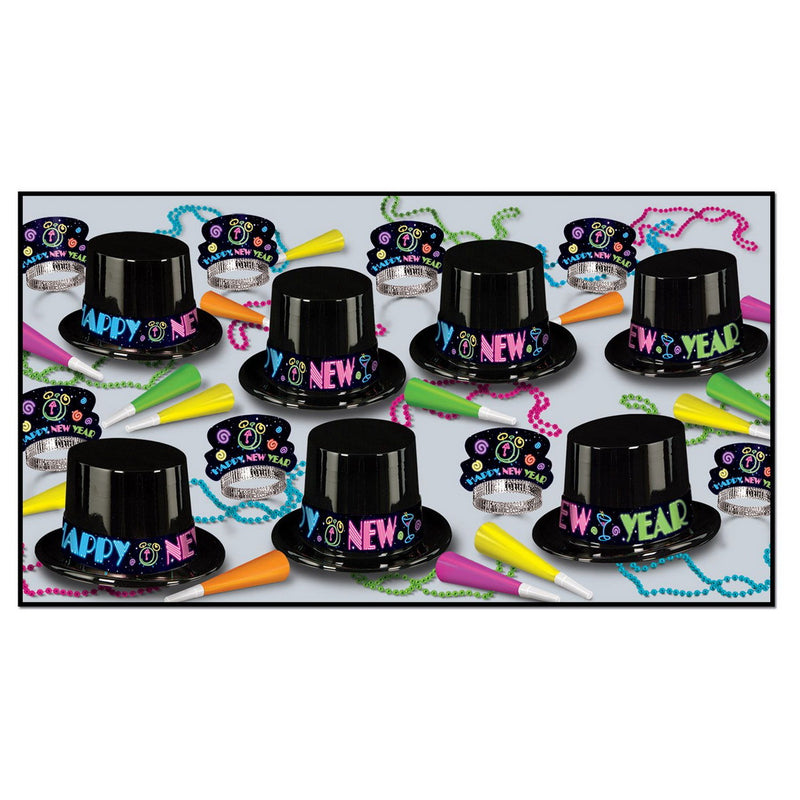 Neon Party Asst for 50 by Beistle for New Years 50 Person Assortments