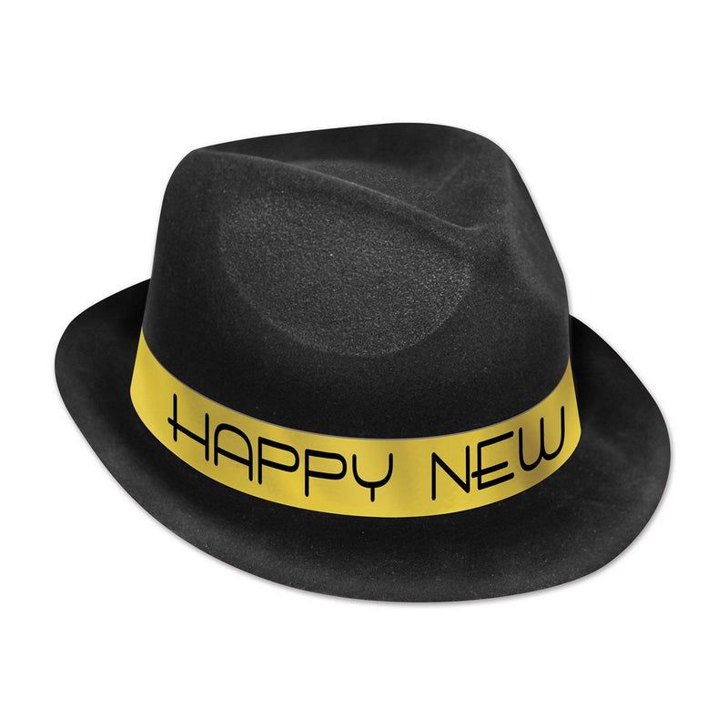 Chairman Gold Hat by Beistle for New Years Velour