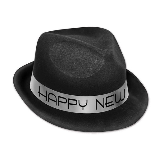 Chairman Silver Hat by Beistle for New Years Velour