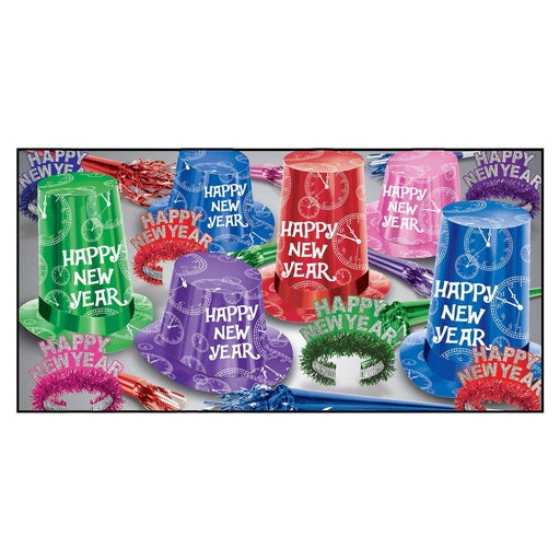 Super Hi-Hat Asst for 50 by Beistle for New Years 50 Person Assortments