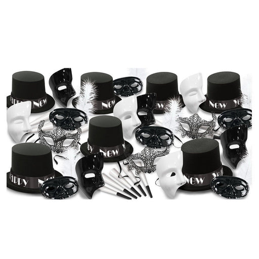 New Year Masquerade Asst for 50 by Beistle for New Years 50 Person Assortments