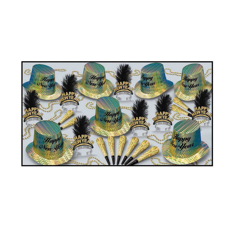Topaz Asst for 50 by Beistle for New Years 50 Person Assortments