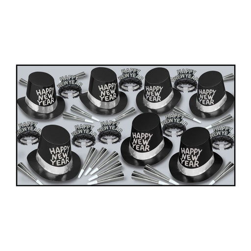 Black Tie Asst for 50 by Beistle for New Years 50 Person Assortments