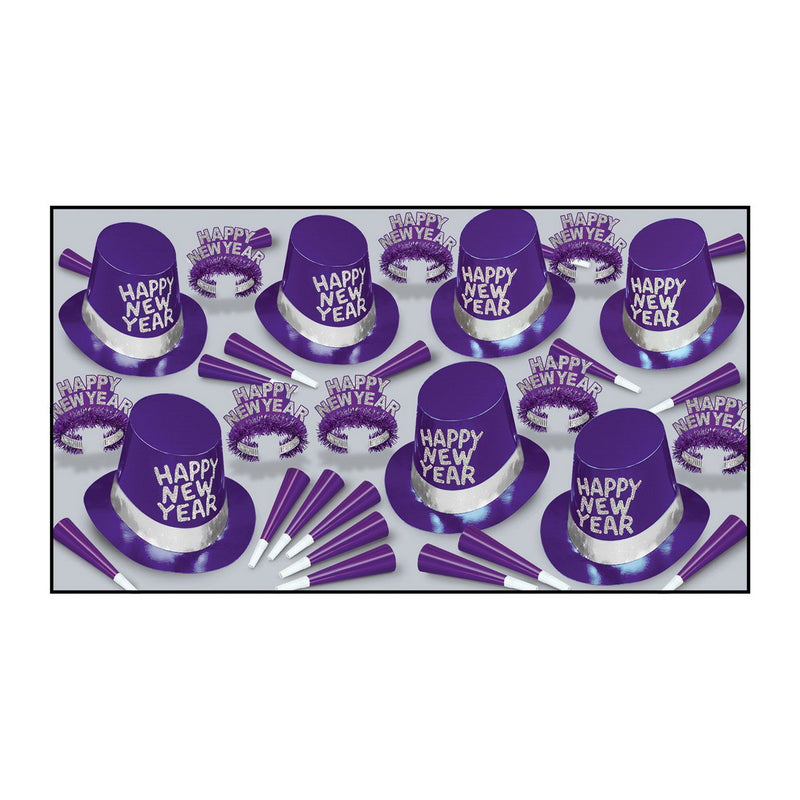 Purple Passion Asst for 50 by Beistle for New Years 50 Person Assortments