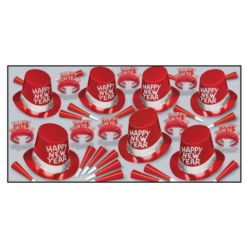 Simply Red Asst for 50 by Beistle for New Years 50 Person Assortments