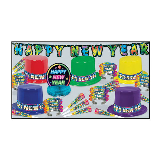 Rainbow Blast Asst for 10 by Beistle for New Years 10 Person Assortments