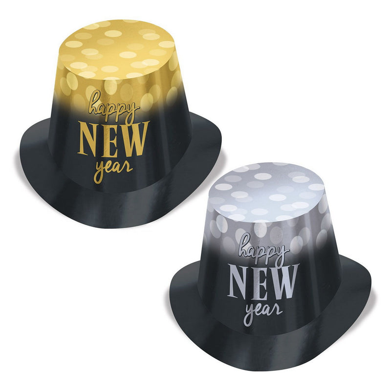 New Year Lights Hi-Hats by Beistle for New Years Foil