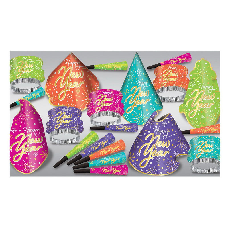 Neon Burst Asst for 10 by Beistle for New Years 10 Person Assortments