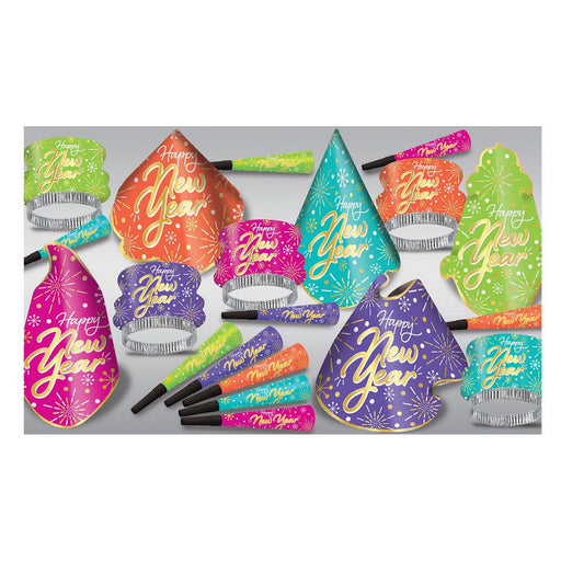 Neon Burst Asst for 10 by Beistle for New Years 10 Person Assortments