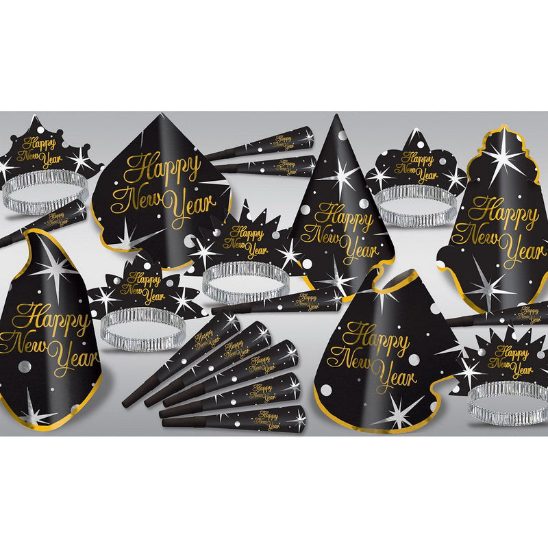 Shimmer Asst for 10 by Beistle for New Years 10 Person Assortments