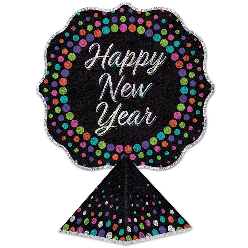 3-D Happy New Year Centerpiece – 12½" x 9" – (1/Pkg) by Beistle for New Years
