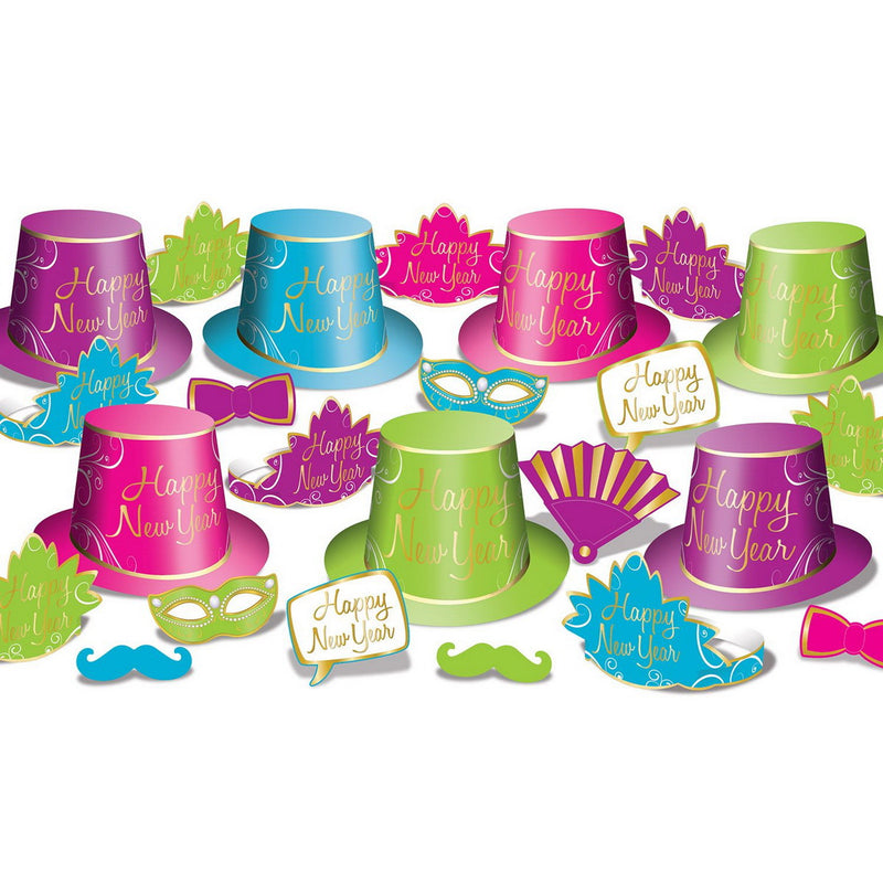 Simply Paper New Year Asst for 50 by Beistle for New Years 50 Person Assortments