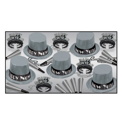 Simply Silver Asst for 10 by Beistle for New Years 10 Person Assortments