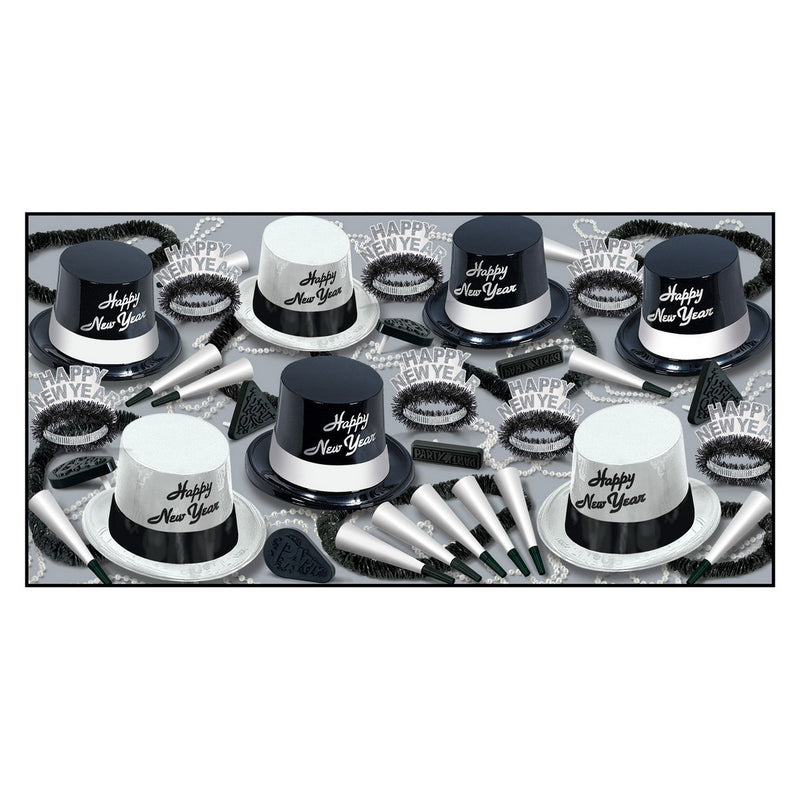 Black & White Legacy Asst for 50 by Beistle for New Years 50 Person Assortments