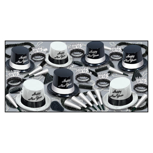 Black & White Legacy Asst for 50 by Beistle for New Years 50 Person Assortments