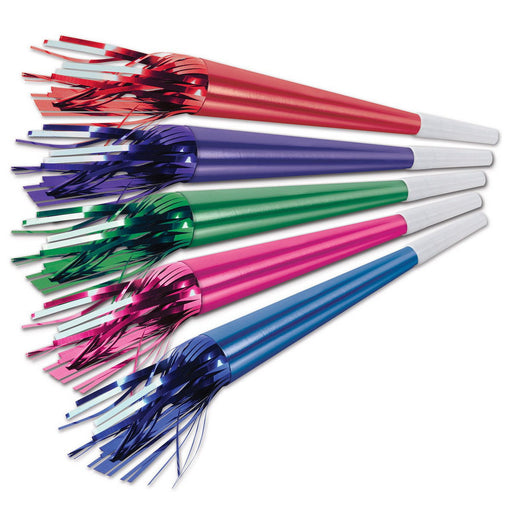 Foil Horns w/Tassel – 9" by Beistle for New Years