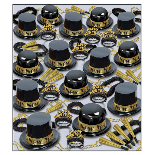 Showtime Gold Deluxe Asst for 100 by Beistle for New Years 100 Person Assortments