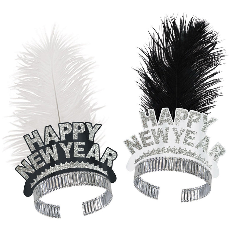Chicago Swing Tiaras by Beistle for New Years Plumed