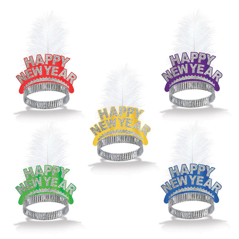 Swing Tiaras by Beistle for New Years Plumed