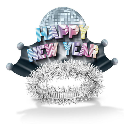 Disco Fever Tiara by Beistle for New Years Fringed
