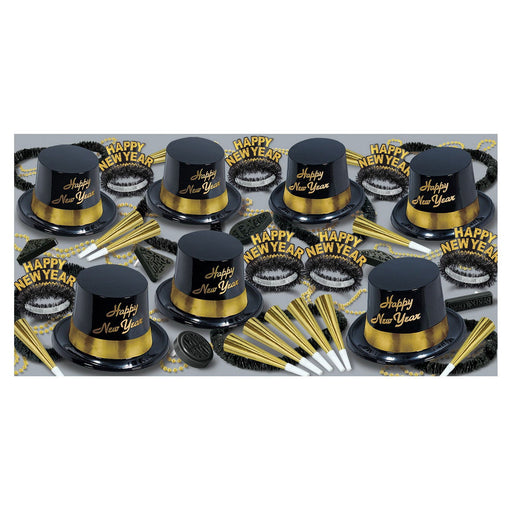 Gold Legacy Asst for 25 by Beistle for New Years 25 Person Assortments
