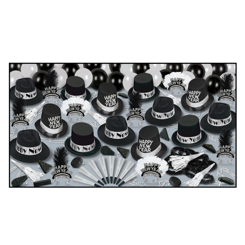 Grand Deluxe Silver Asst for 50 by Beistle for New Years 50 Person Assortments