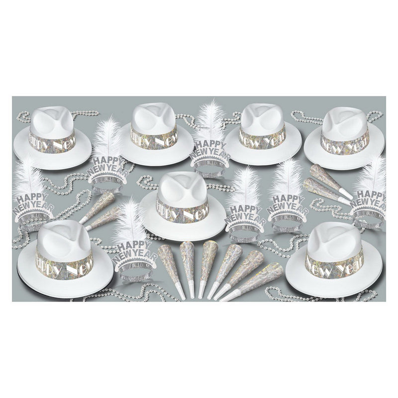 LA Swing Silver Asst for 50 by Beistle for New Years 50 Person Assortments