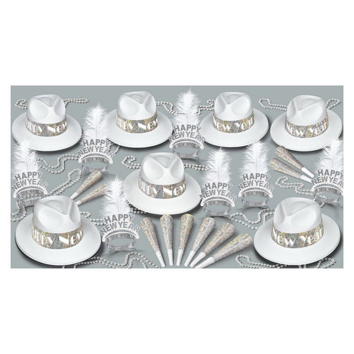 LA Swing Silver Asst for 50 by Beistle for New Years 50 Person Assortments