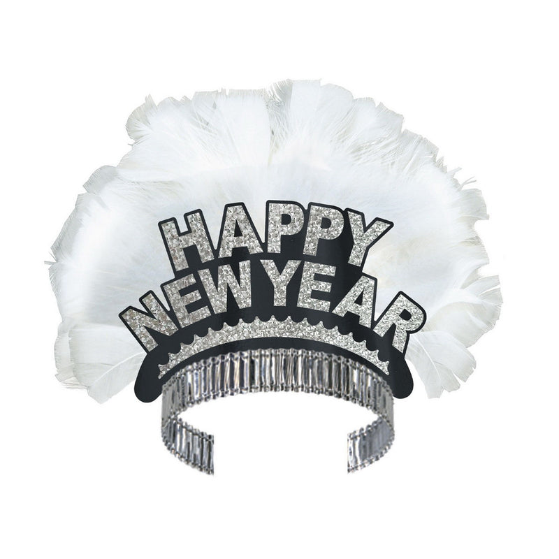 HNY Bird Of Paradise Tiara by Beistle for New Years Spread Feathered