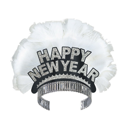 HNY Bird Of Paradise Tiara by Beistle for New Years Spread Feathered