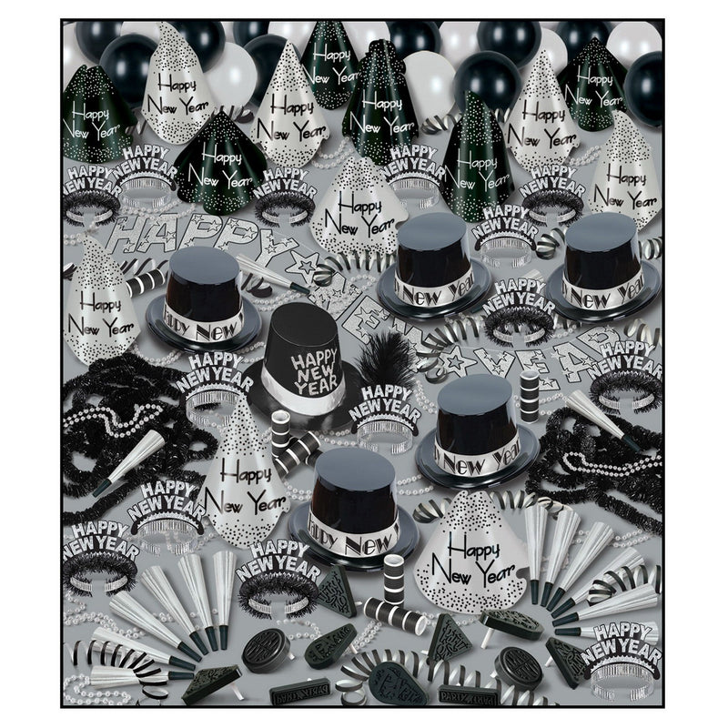 Silver Bonanza Deluxe Asst for 100 by Beistle for New Years 100 Person Assortments
