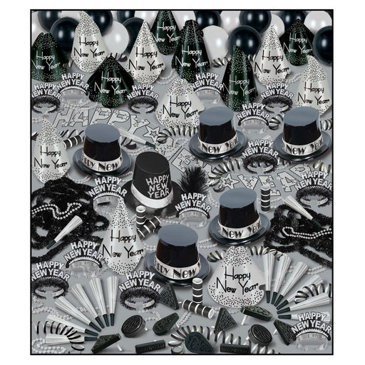 Silver Bonanza Deluxe Asst for 100 by Beistle for New Years 100 Person Assortments