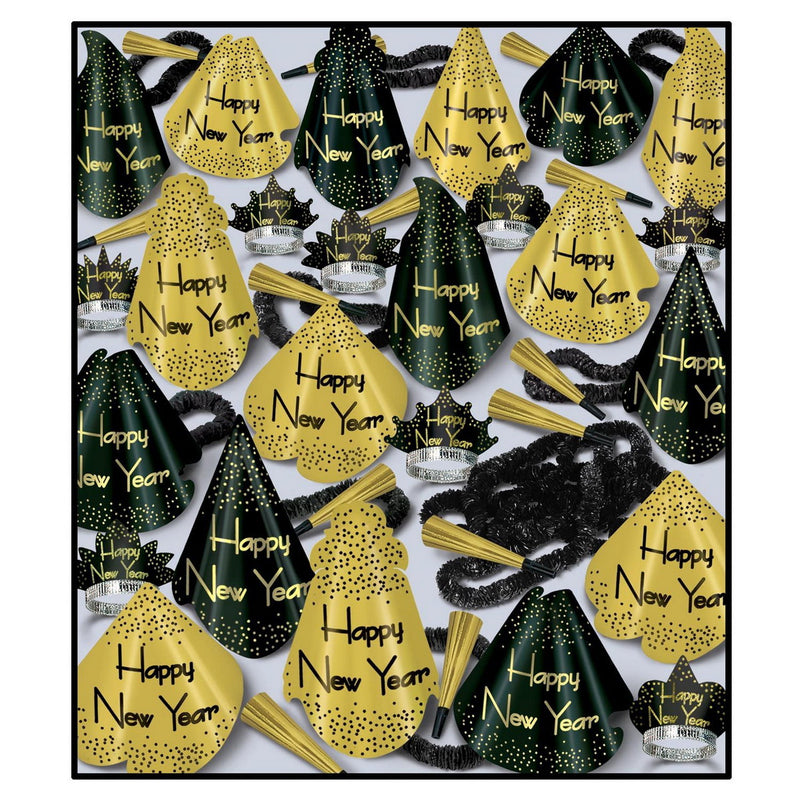 Golden Grand Asst for 100 by Beistle for New Years 100 Person Assortments