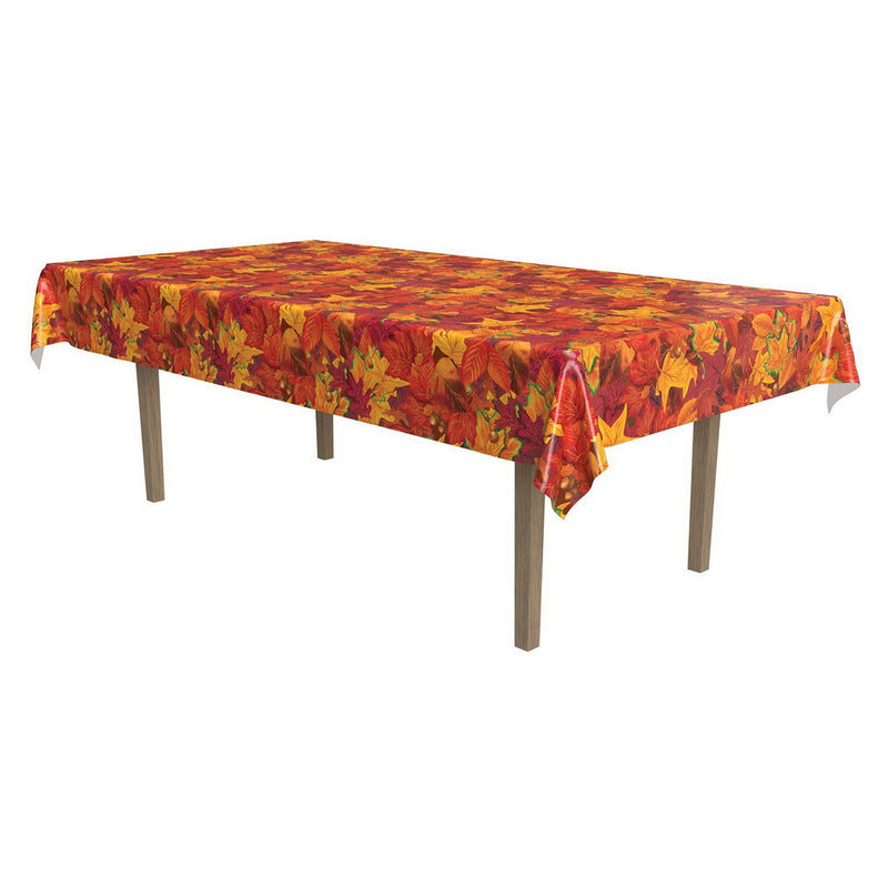 Fall Leaf Tablecover – 54" x 108" – (1/Pkg) by Beistle for Thanksgiving and fall Table Covers - Patterned