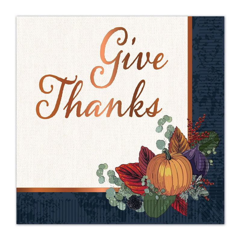 Fall Thanksgiving Luncheon Napkins – (16/Pkg) by Beistle for Thanksgiving and fall Napkins-Lunch