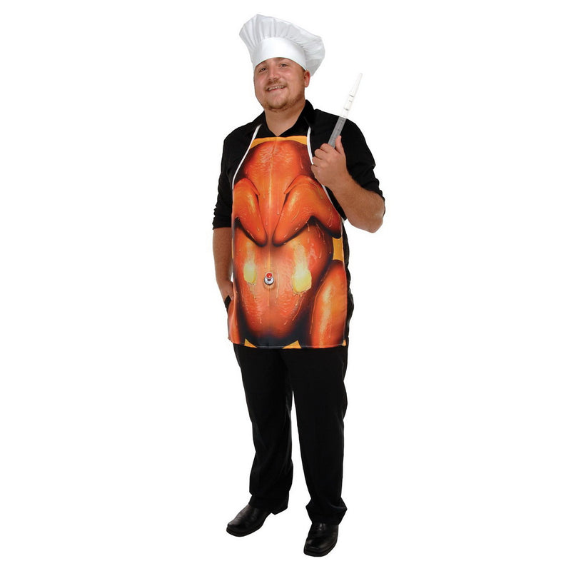 Thanksgiving Fabric Novelty Apron – (1/Card) by Beistle for Thanksgiving and fall Accessories