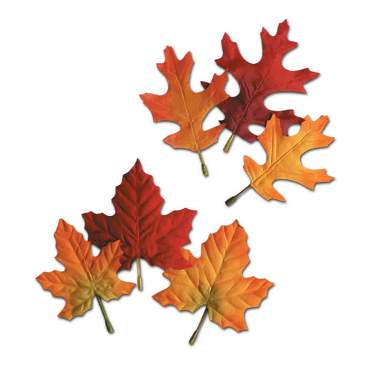 Autumn Leaves – 4½"-5½" – (12/Pkg) by Beistle for Thanksgiving and fall Fabric Silhouettes