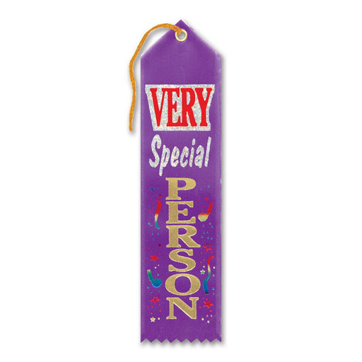 Very Special Person Award Ribbon – 2" x 8" by Beistle for Valentines Award Ribbons