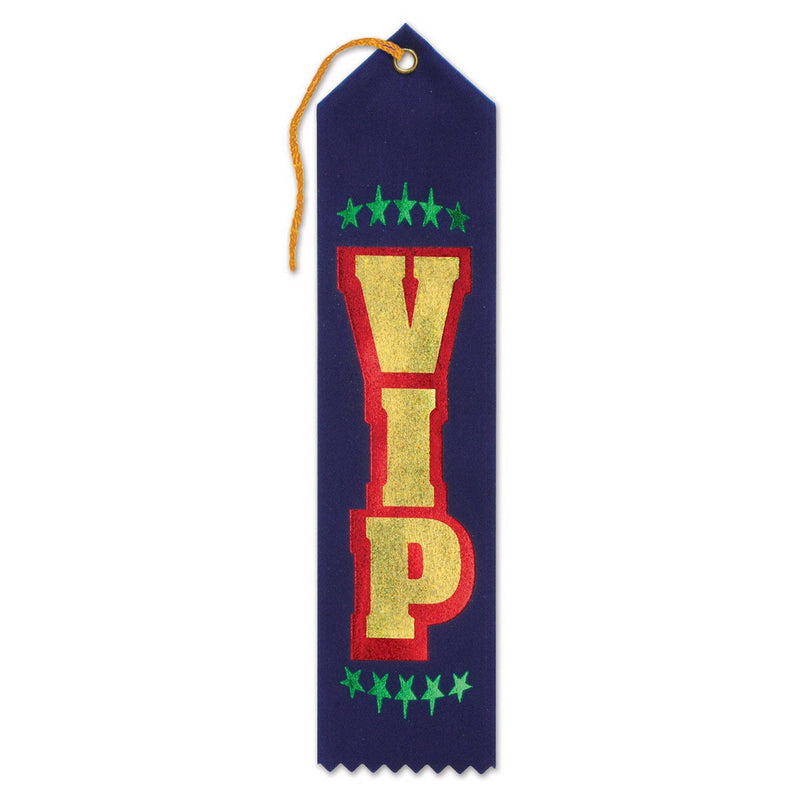 VIP Award Ribbon – 2" x 8" by Beistle for Educational Award Ribbons