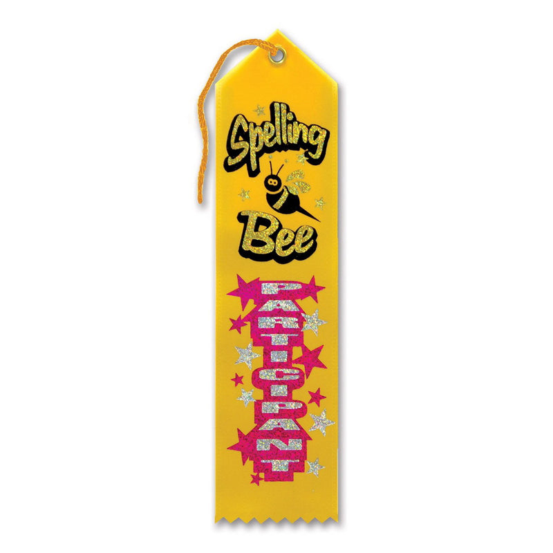 Spelling Bee Participant Award Ribbon – 2" x 8" by Beistle for Educational Award Ribbons
