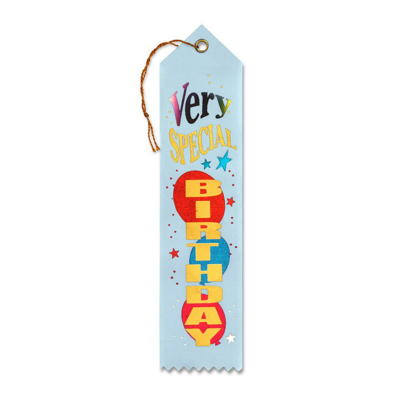 Very Special Birthday Award Ribbon – 2" x 8" by Beistle Award Ribbons