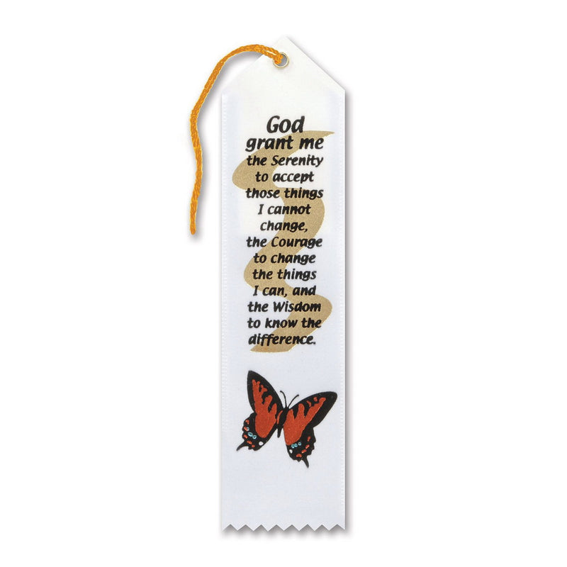 Serenity Prayer Ribbon – 2" x 8" by Beistle for Religious Award Ribbons