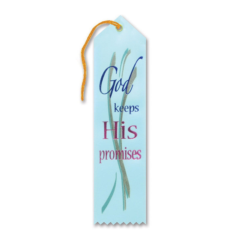 God Keeps His Promises Ribbon – 2" x 8" by Beistle for Religious Award Ribbons